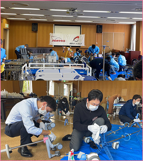 「車いす清掃ボランティア」